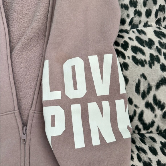 Victoria's Secret PINK Mauve Zip Up Hoodie Size M - Picture 6 of 7